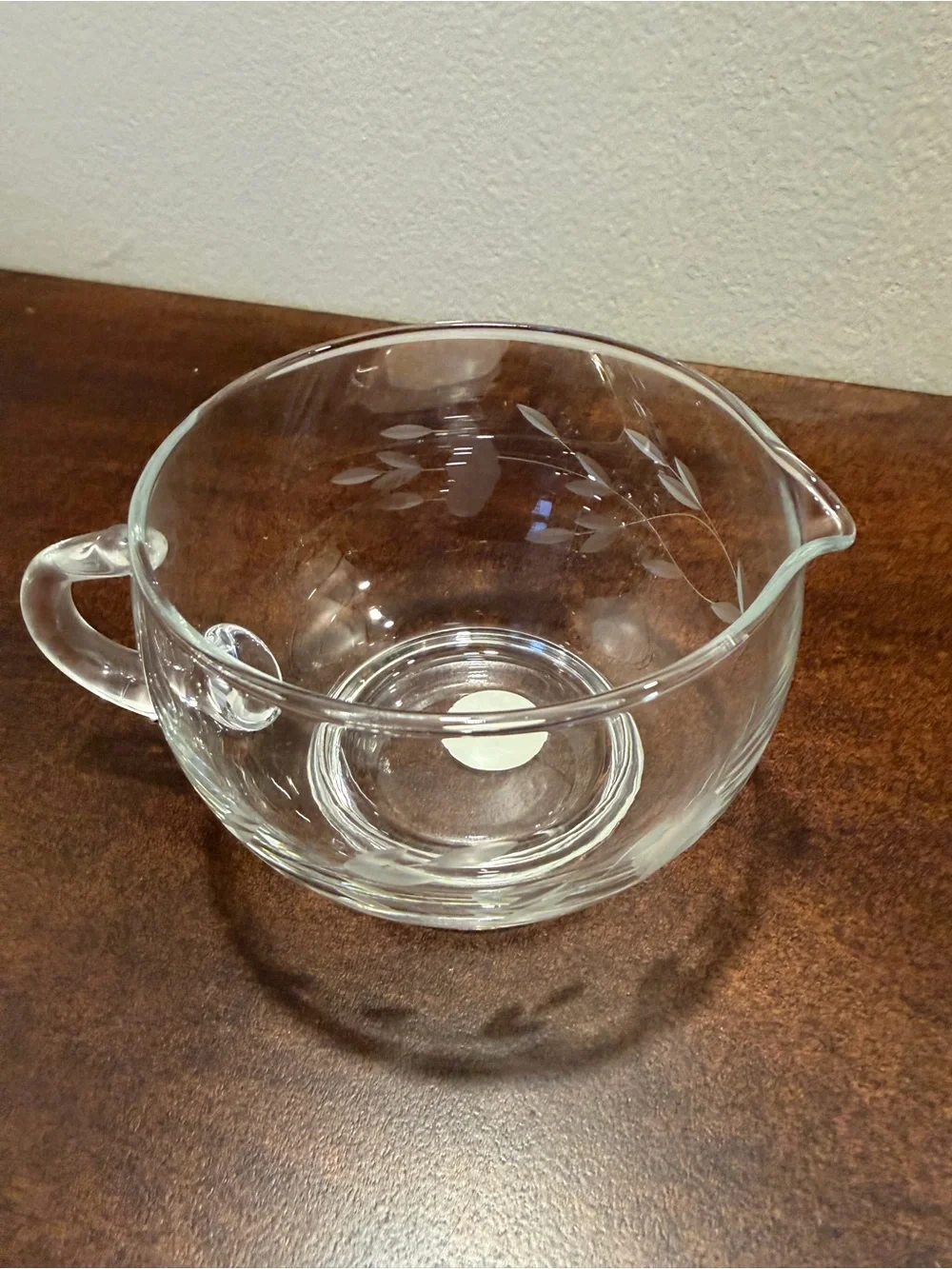 Princess House Crystal Stacking Sugar & Creamer, no lid.